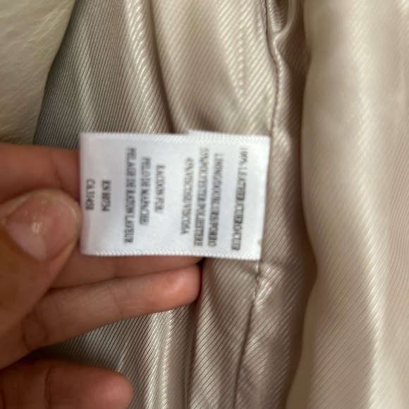 BCBG Leather Jacket With Detachable Racoon Fur Collar Cropped - Picture 5 of 9